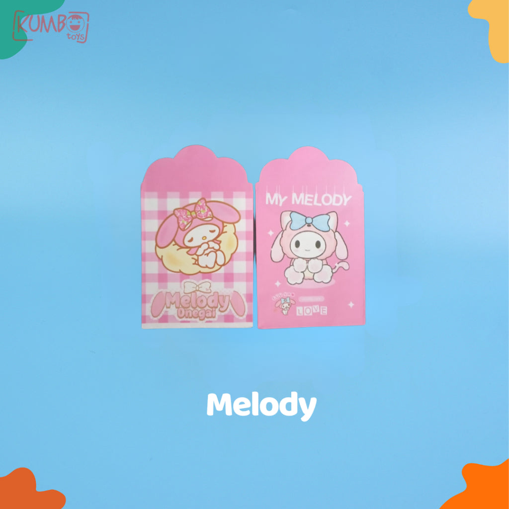 Amplop Lebaran Idul Fitri Kecil Mini Karakter Lucu Sanrio Dino Isi 5