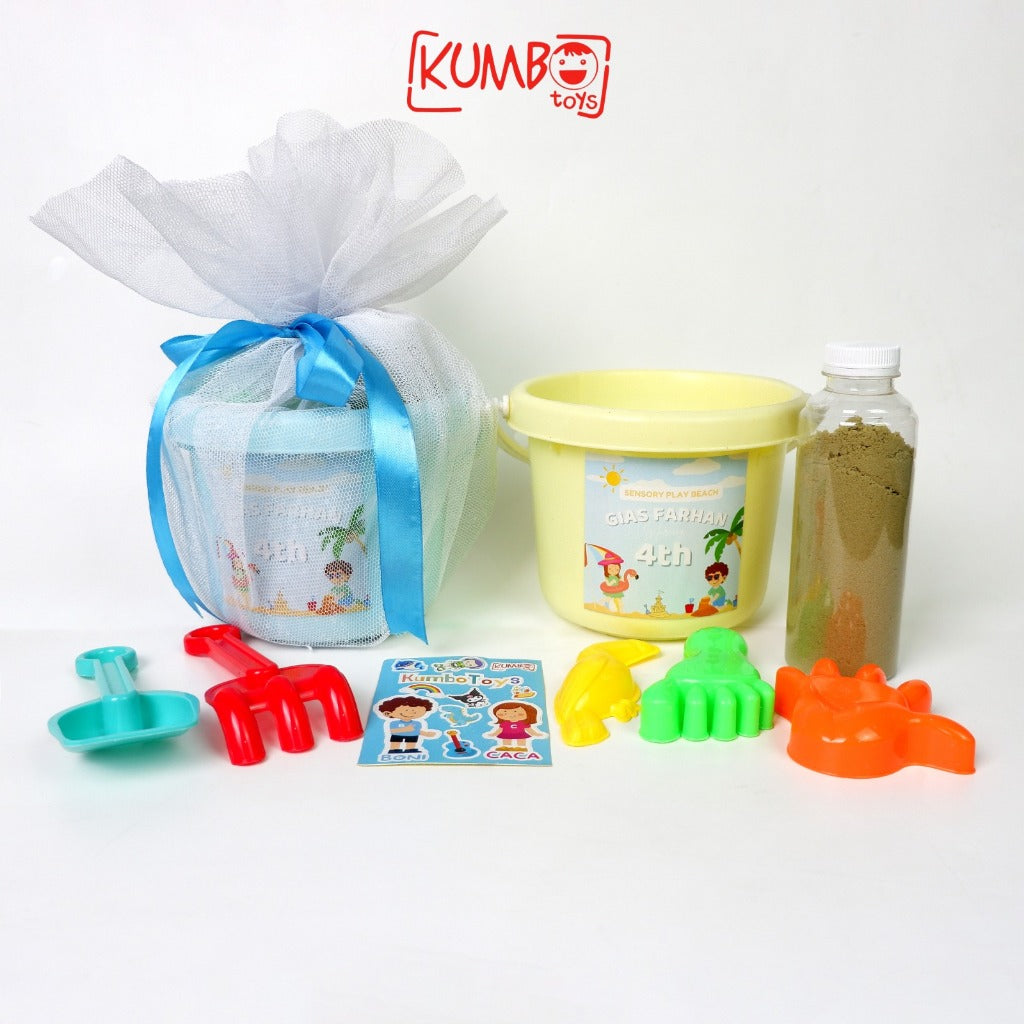 Hampers Sensory Play Bucket Bingkisan Ulang Tahun Anak Tema Construc