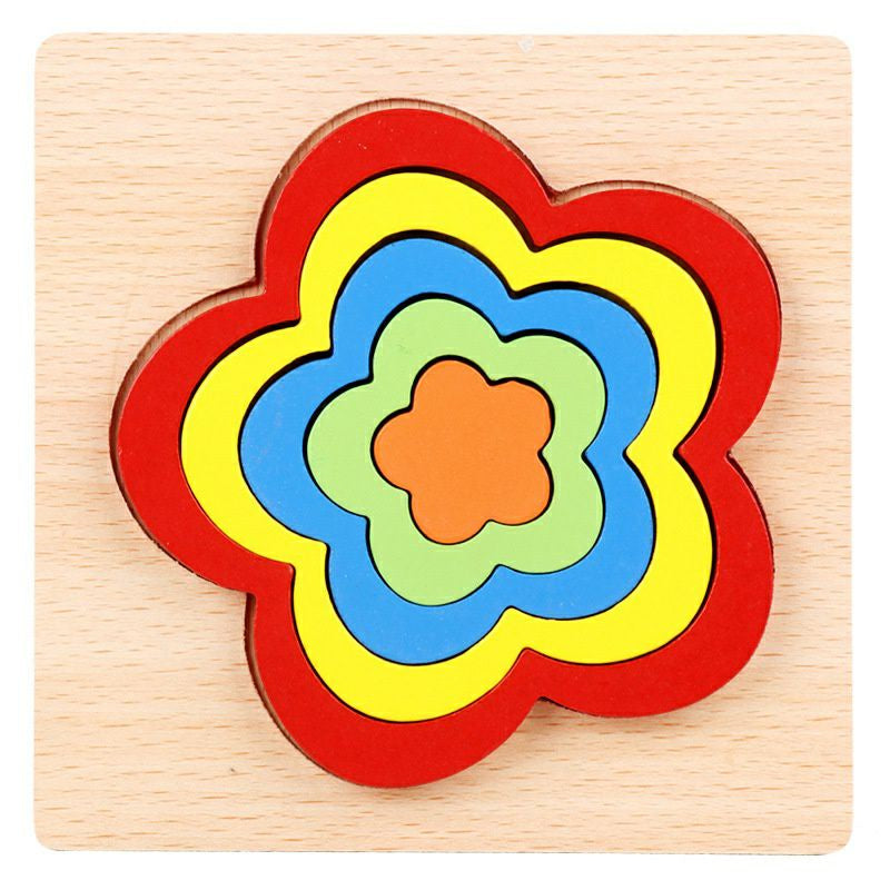 Mainan Anak Puzzle Geometri Bentuk