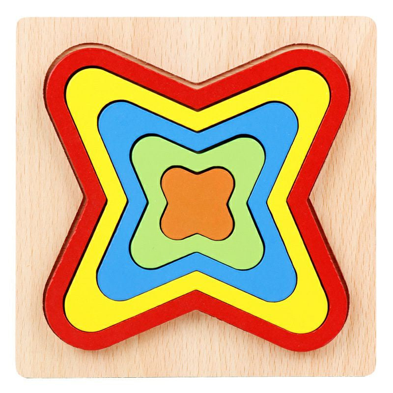 Mainan Anak Puzzle Geometri Bentuk