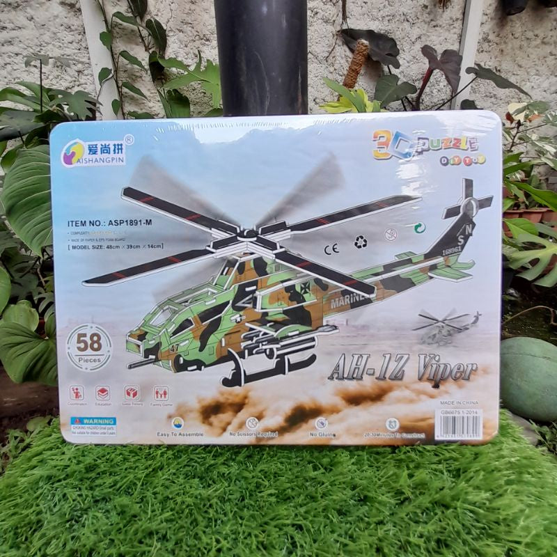 Mainan Edukasi DIY Miniatur Puzzle 3D