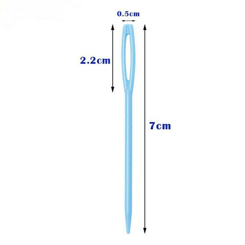 Mainan Edukasi Jarum Jahit Plastik Anak Fine Motoric Montessori 3pcs