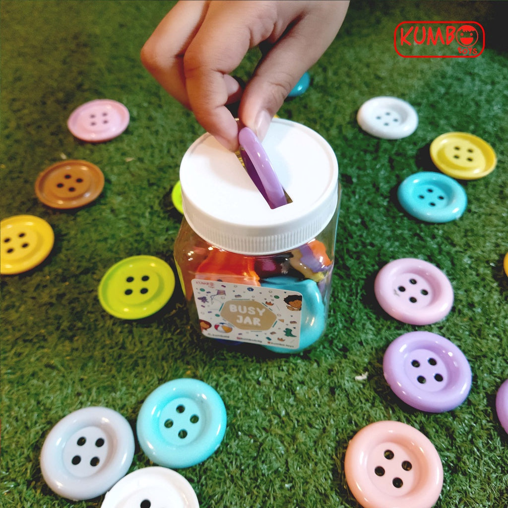 Mainan Montessori Busy Jar Fine Motoric Play Mainan Sensory