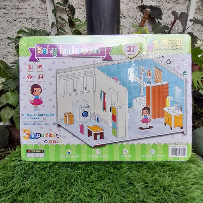 Mainan Edukasi DIY Miniatur Puzzle 3D