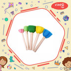 Sponge Stamp Flower&Dot Spons Lukis Anak