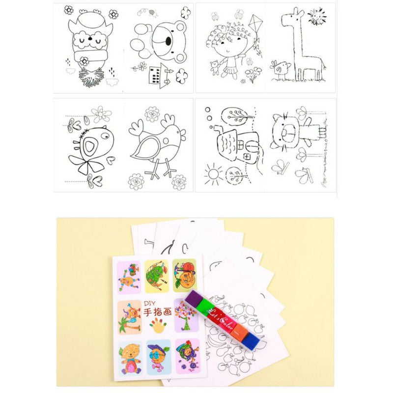 Mainan Edukasi Fingerpaint Menggambar dengan Jari