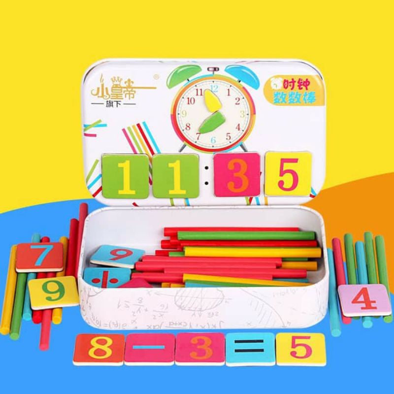Mainan Edukasi Alat Hitung Anak Stick Kayu