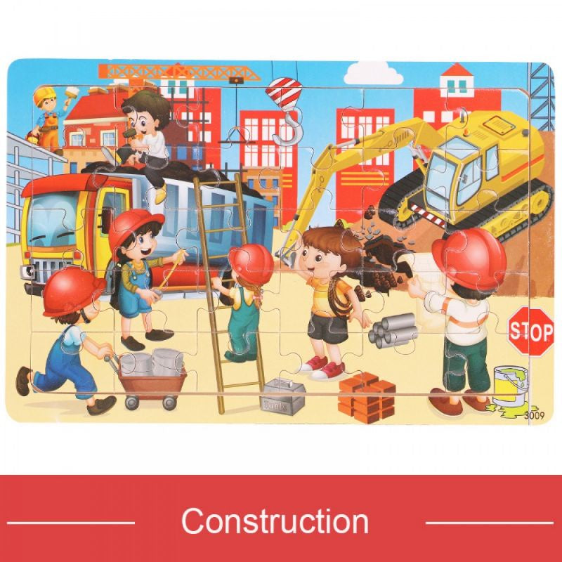 Mainan Edukasi Puzzle Jigsaw Besar Puzzle Kayu Anak