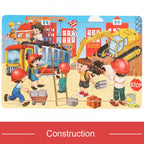 Mainan Edukasi Puzzle Jigsaw Besar Puzzle Kayu Anak