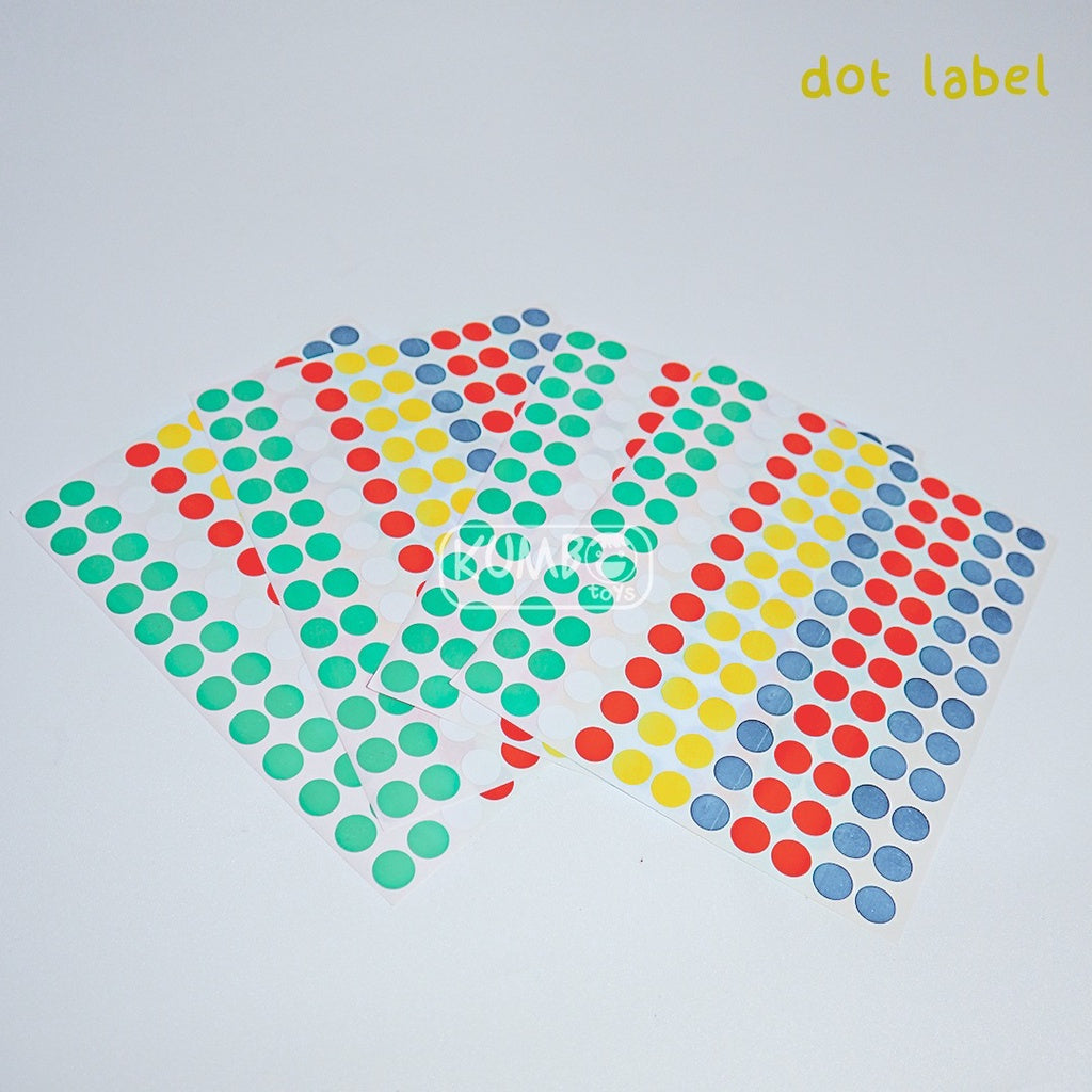 Colour Dot Lables/ Colour Dot Sticker Bulat Stiker