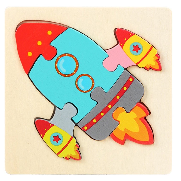 Mainan Edukasi Puzzle Kayu Bayi Anak Warna Pastel