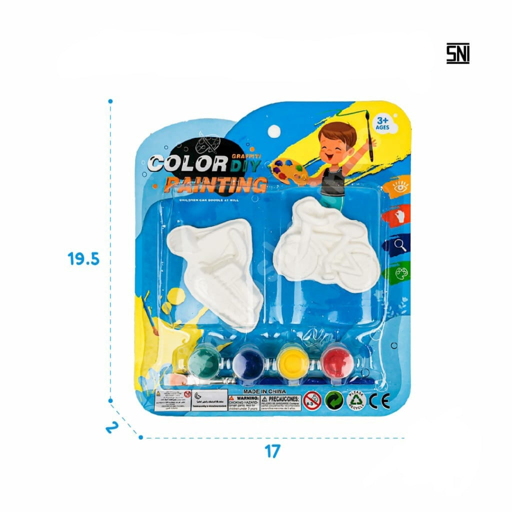 Mainan Edukasi Anak DIY Painting Gypsum