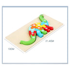 Mainan Edukasi Puzzle Kayu Anak 3D Jigsaw Puzzle Number