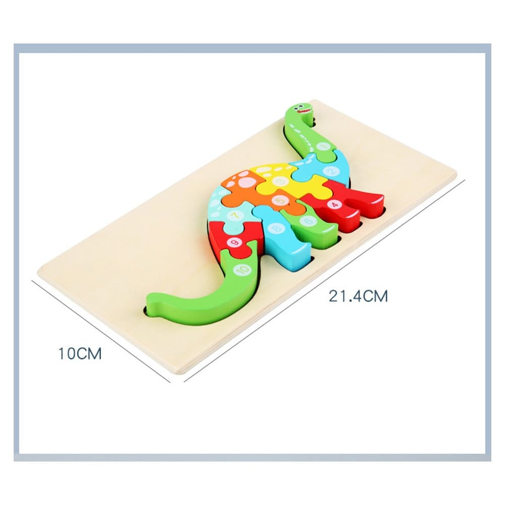 Mainan Edukasi Puzzle Kayu Anak 3D Jigsaw Puzzle Number