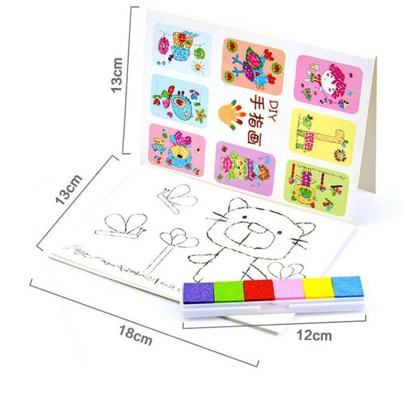 Mainan Edukasi Fingerpaint Menggambar dengan Jari