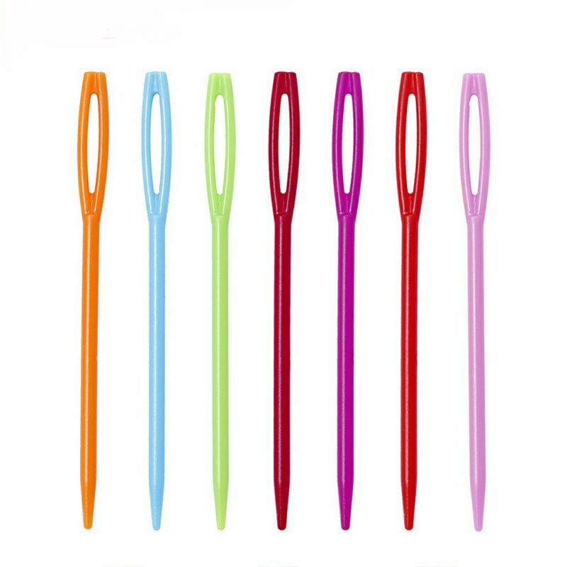 Mainan Edukasi Jarum Jahit Plastik Anak Fine Motoric Montessori 3pcs