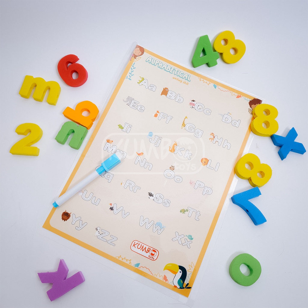 Busy Page Worksheet Aktifitas Anak Ukuran A4 Wipe and Clean Magnet