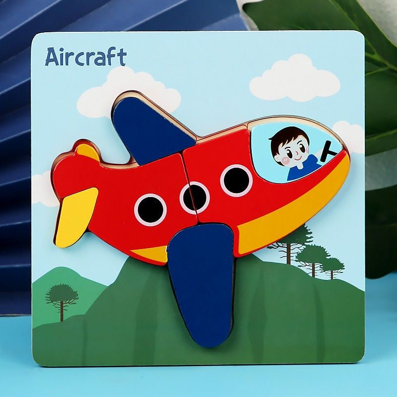 Mainan Edukasi Puzzle Bayi Anak 3D Wooden Puzzle