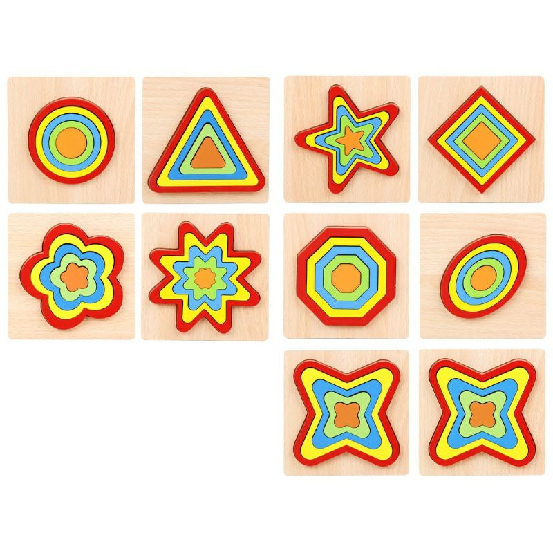 Mainan Anak Puzzle Geometri Bentuk