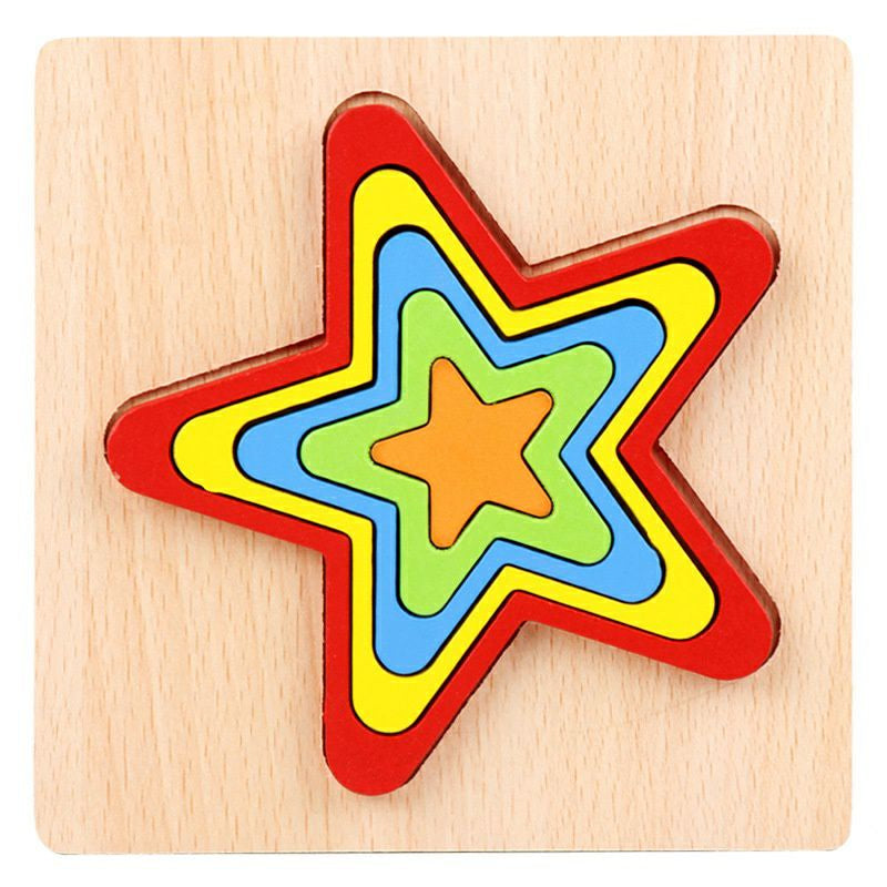 Mainan Anak Puzzle Geometri Bentuk