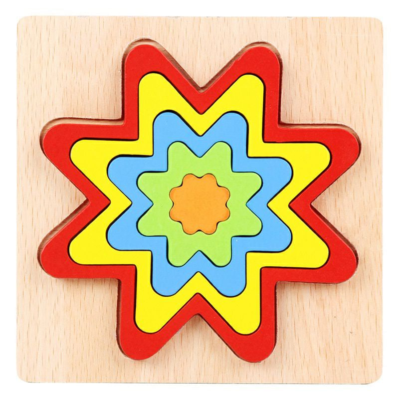Mainan Anak Puzzle Geometri Bentuk