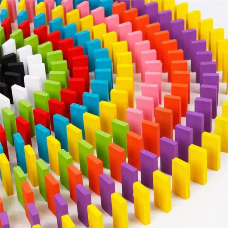 Mainan Edukasi Balok Domino Kayu