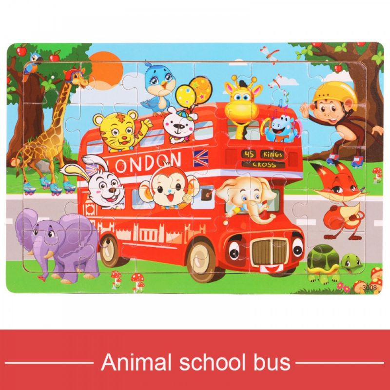Mainan Edukasi Puzzle Jigsaw Besar Puzzle Kayu Anak