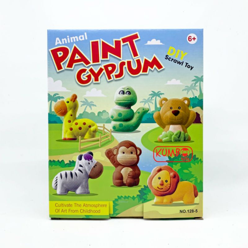 Mainan Anak DIY Paint Gypsum Mewarnai Patung