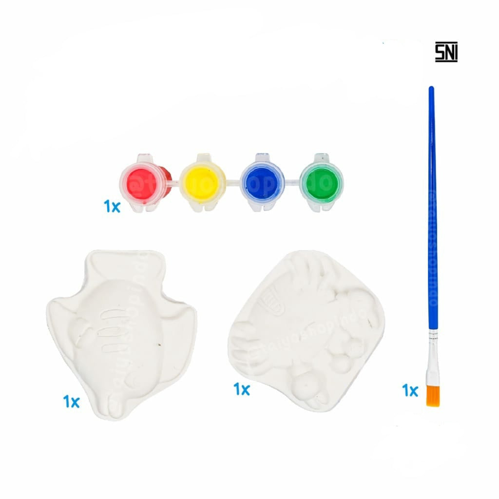 Mainan Edukasi Anak DIY Painting Gypsum