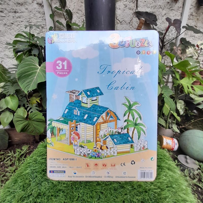 Mainan Edukasi DIY Miniatur Puzzle 3D