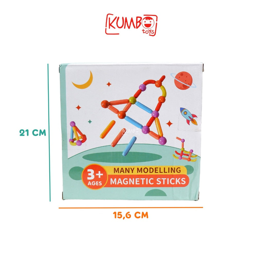 Mainan Edukasi Magnetic Sticks Balls Building Blocks Magnet Toys