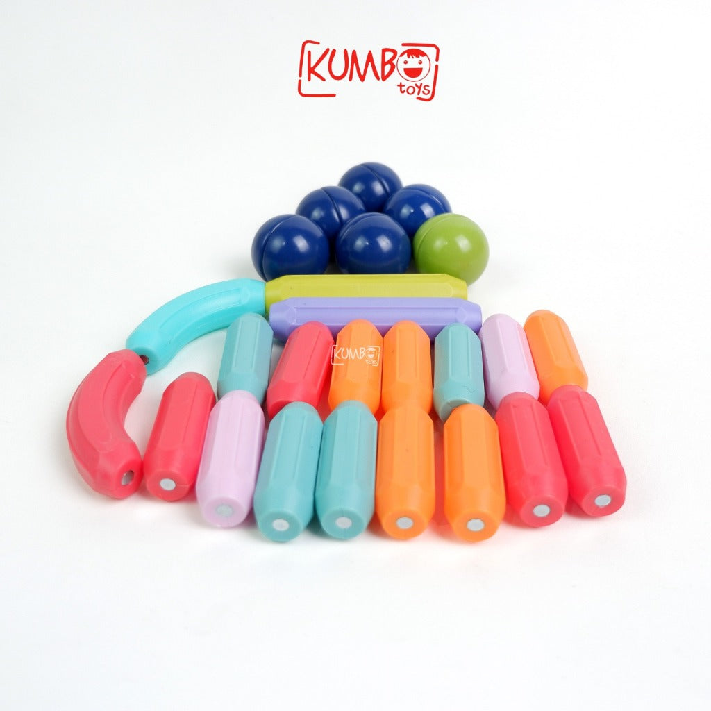 Mainan Edukasi Magnetic Sticks Balls Building Blocks Magnet Toys