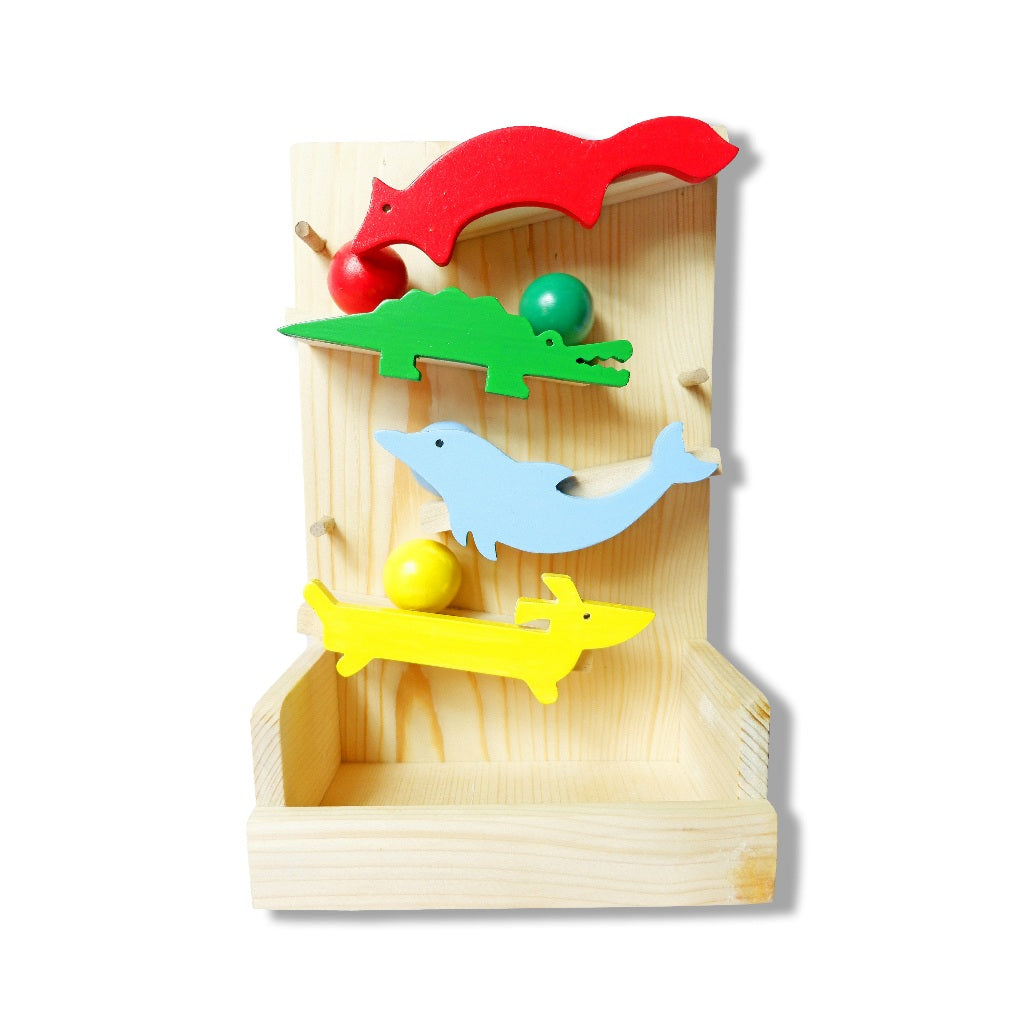 Mainan Montessori Wooden Toys Ball Tracker Mainan Edukasi Anak