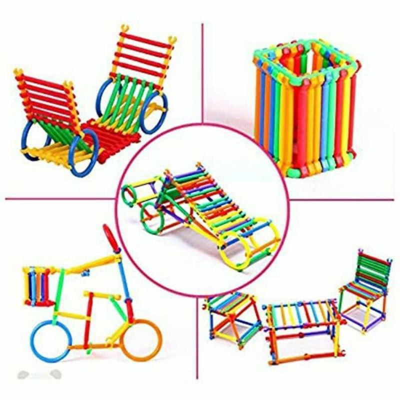 Mainan Edukasi Anak Stick Puzzle Mainan Susun DIY Smart Stick