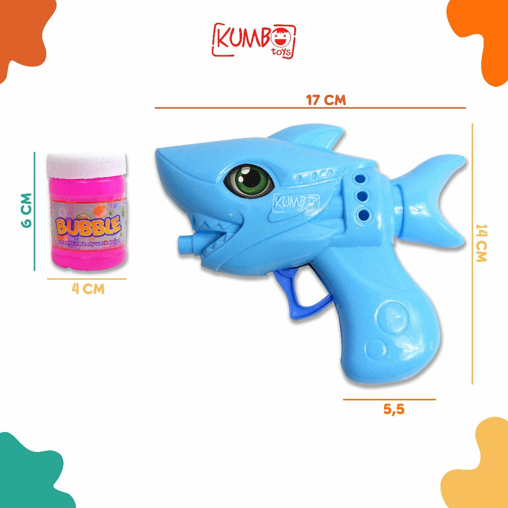 Mainan Edukasi Anak Bubble Set BUBBLE GUN SHARK WIKI