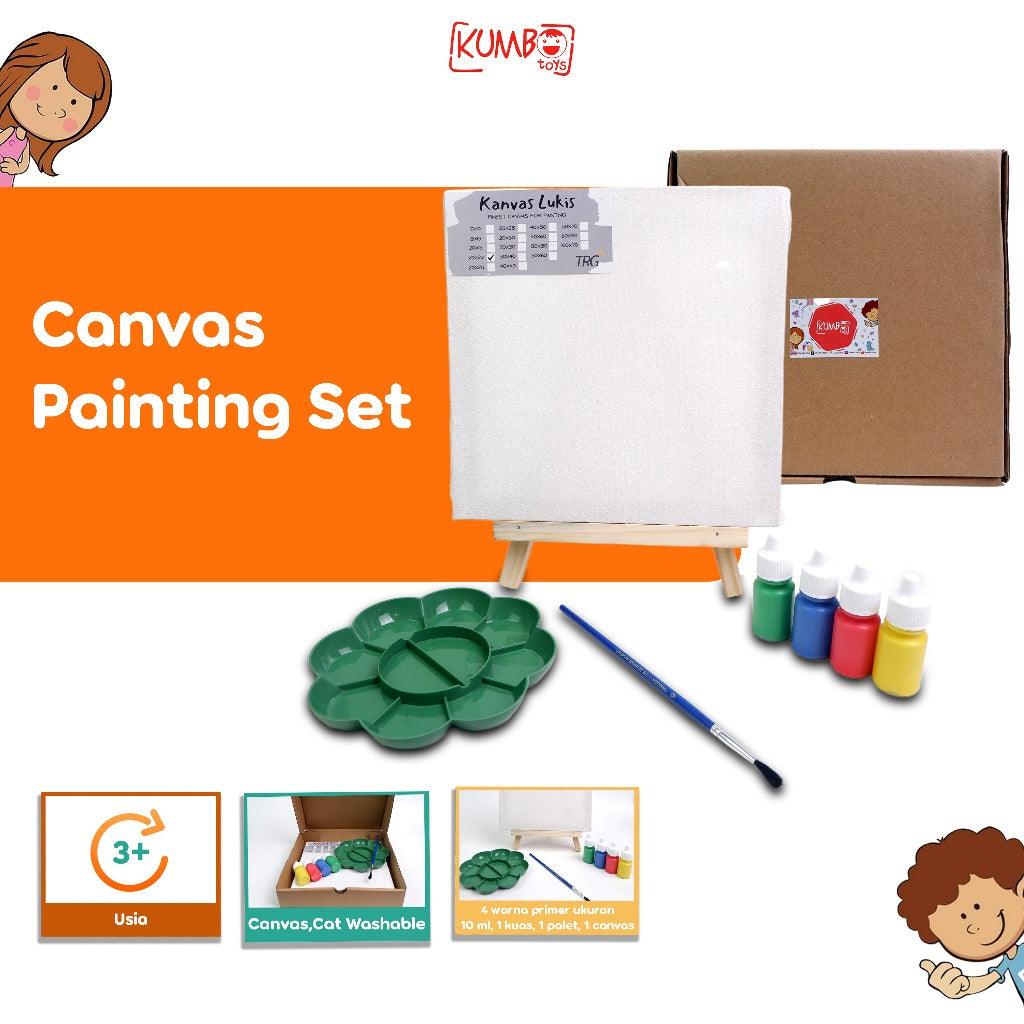Canvas Painting Set / Set Kanvas Lukis Anak