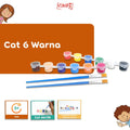 Mainan Edukasi Anak Cat 6 Warna dan Kuas