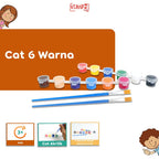 Mainan Edukasi Anak Cat 6 Warna dan Kuas