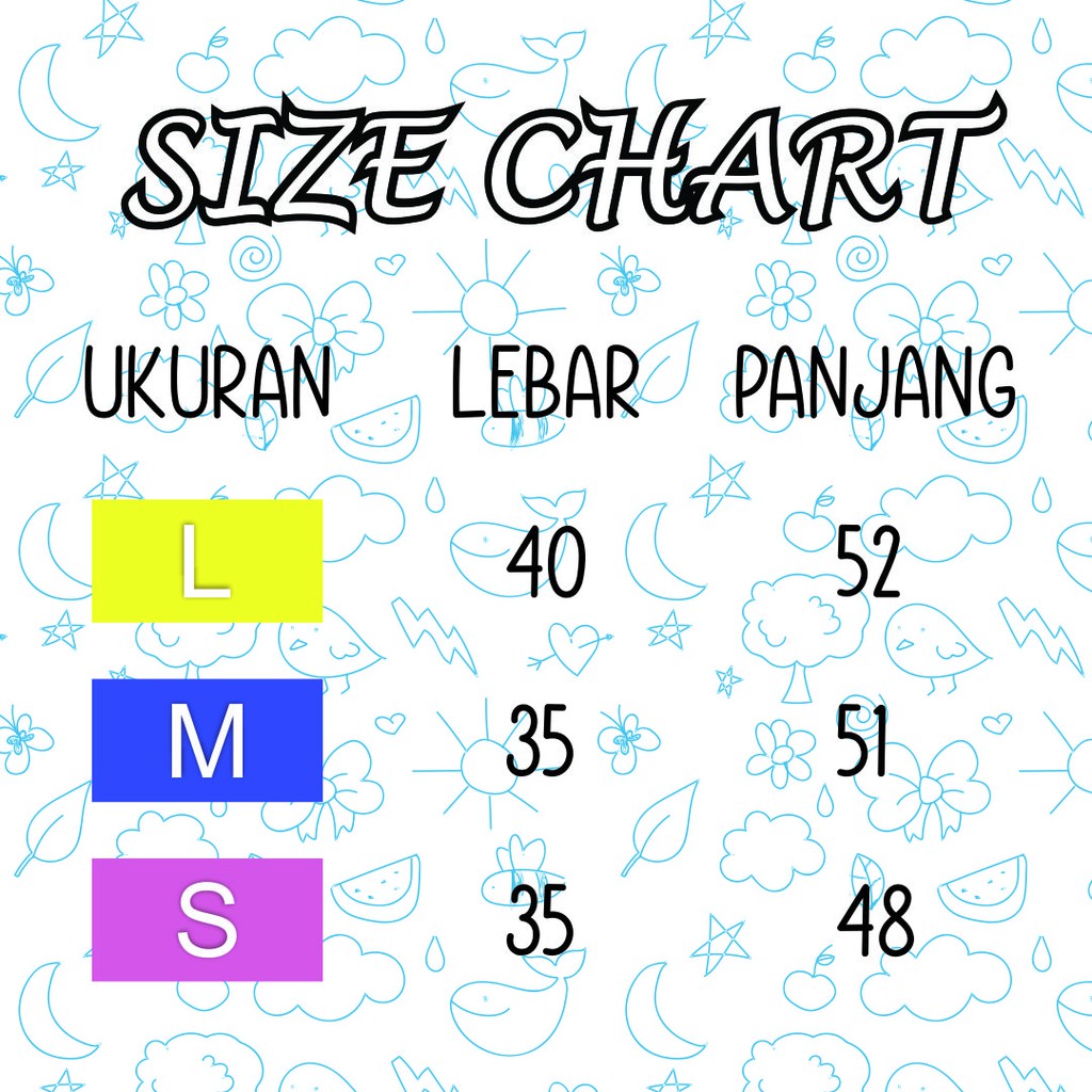 Kaos anak untuk usia 3 sampai 10 tahun