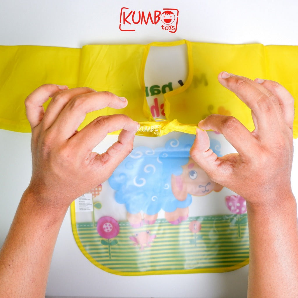 Celemek Baju Anak Apron Masak dan Melukis Karakter Lucu Bib Anti Air EVA