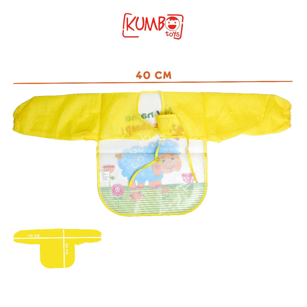 Celemek Baju Anak Apron Masak dan Melukis Karakter Lucu Bib Anti Air EVA