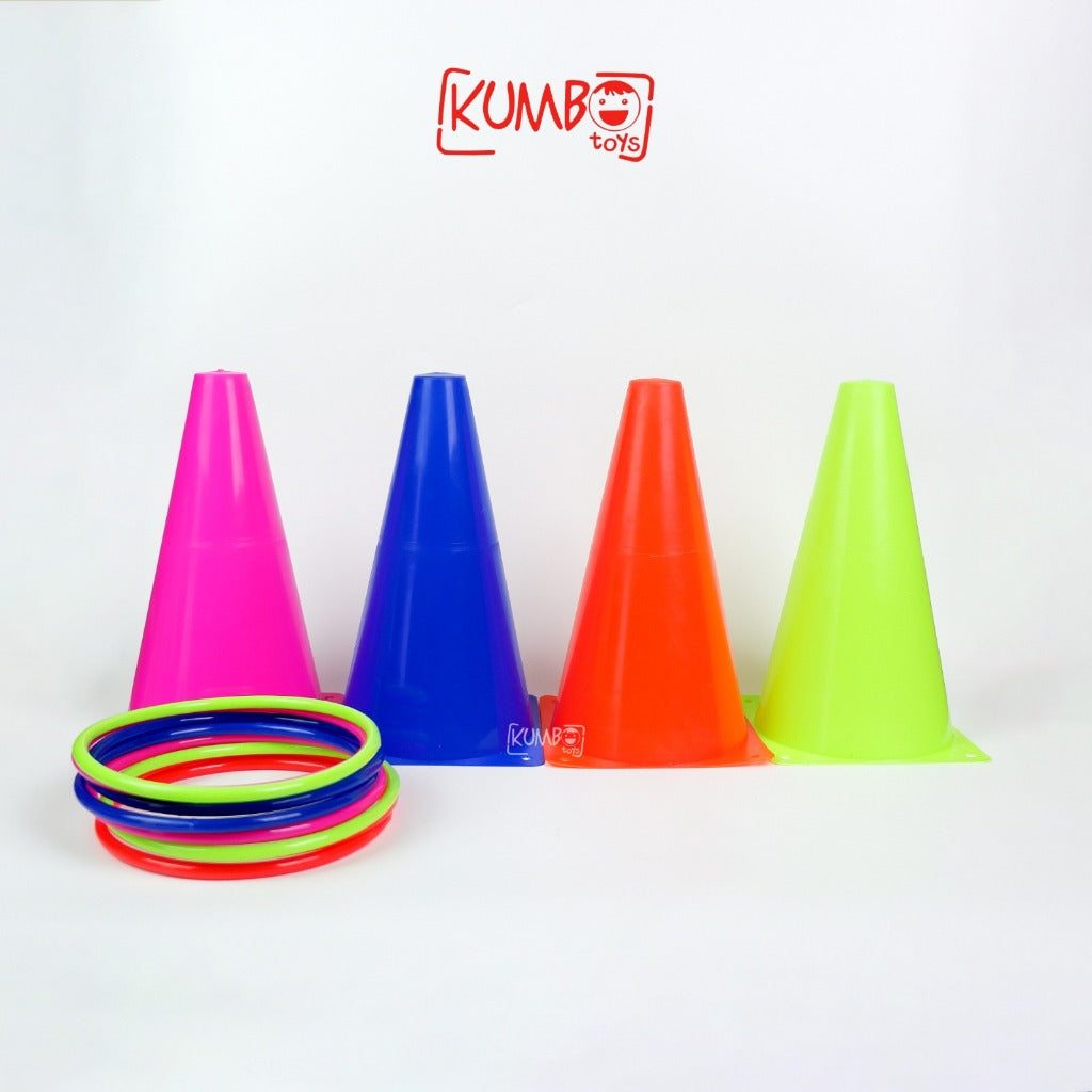 Mainan Edukasi Anak Motoric Play Cone Rintangan Olahraga, Kerucut Rintangan Latihan Sepak Bola Lari, Sport Cone