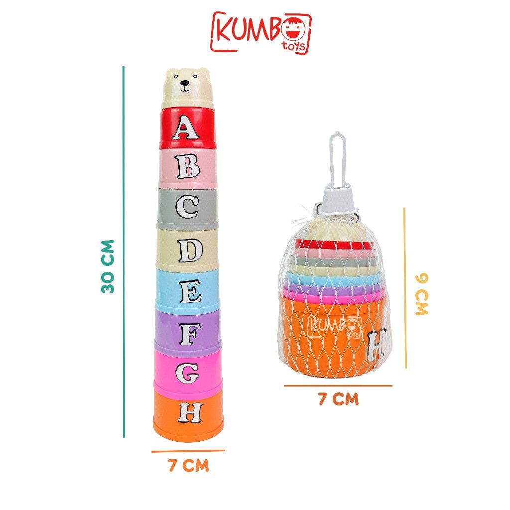 Mainan Susun Anak Mainan Edukasi Stacking Cup Bayi