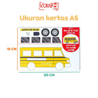 Mainan Edukasi Menggunting dan Menempel Worksheet Cut & Glue