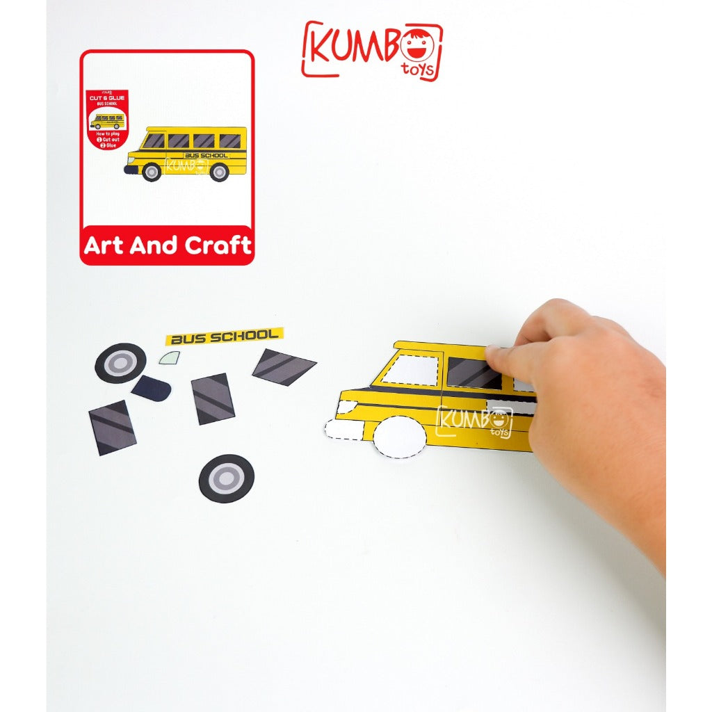 Mainan Edukasi Menggunting dan Menempel Worksheet Cut & Glue