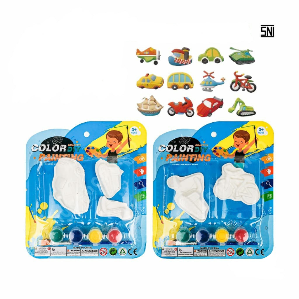 Mainan Edukasi Anak DIY Painting Gypsum