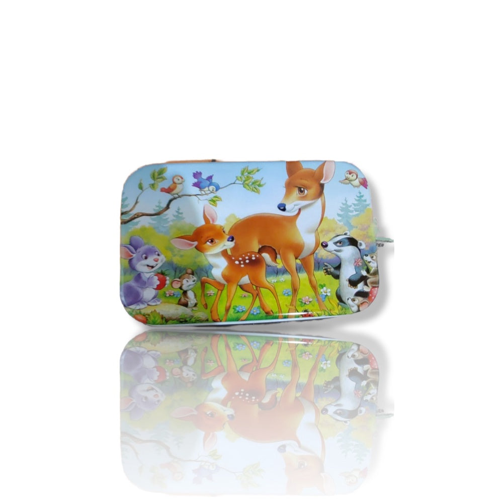 Mainan Edukasi Anak Puzzle Kayu Wooden Puzzle Kotak Besi 60pcs