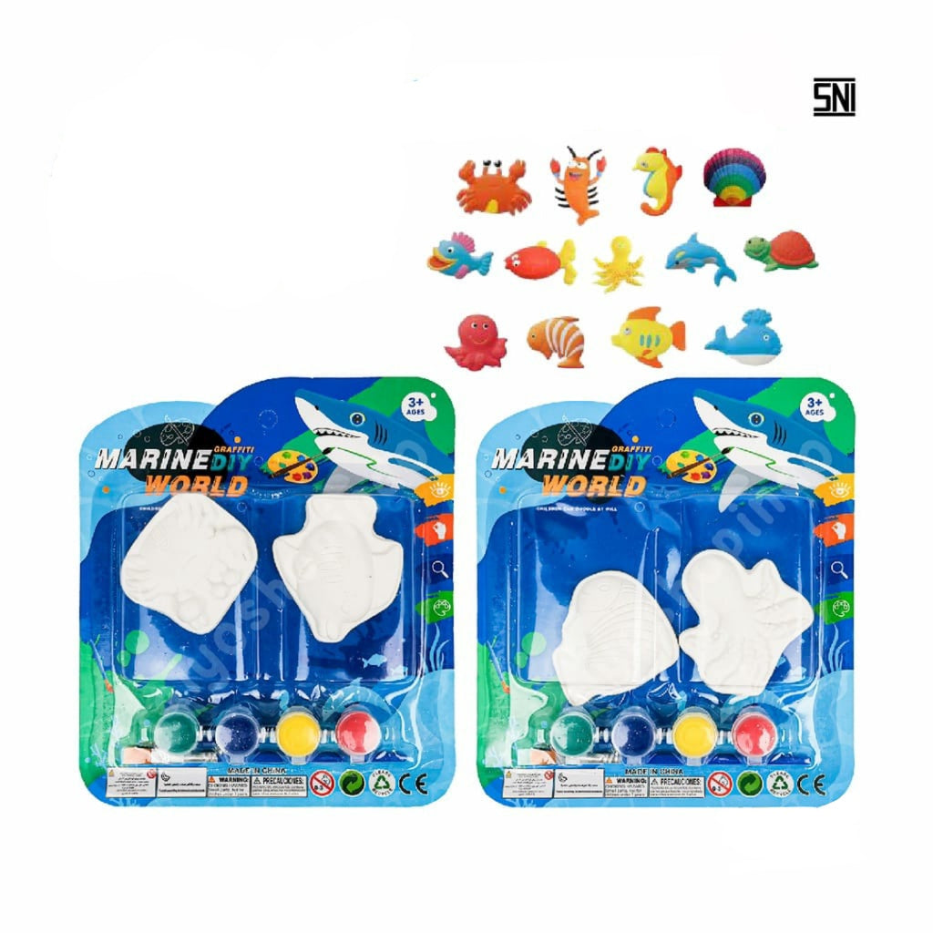 Mainan Edukasi Anak DIY Painting Gypsum