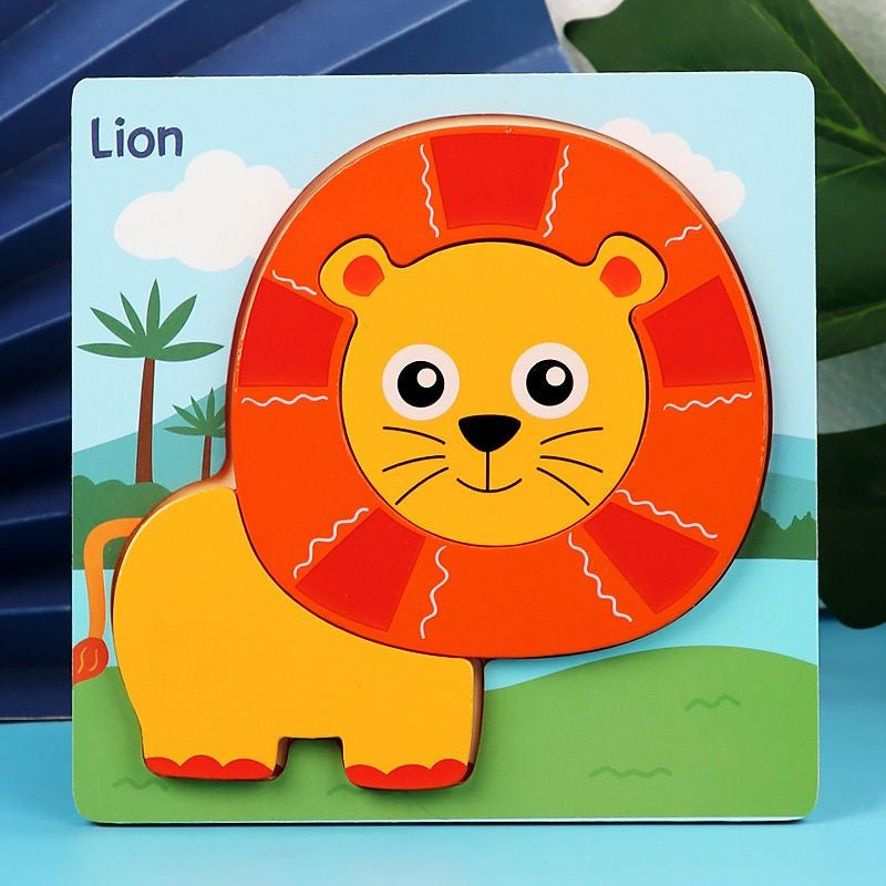 Mainan Edukasi Puzzle Bayi Anak 3D Wooden Puzzle