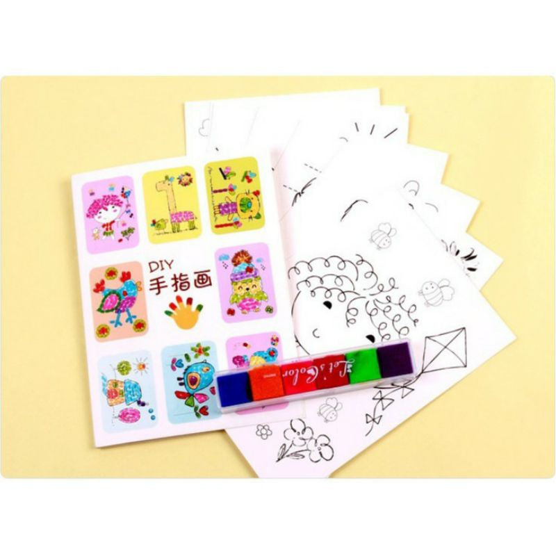 Mainan Edukasi Fingerpaint Menggambar dengan Jari